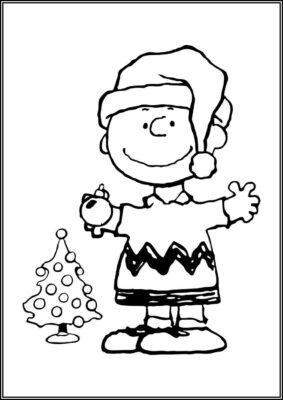 Charlie Brown And Christmas Tree Coloring - TotalColoring.Com