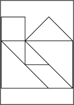 Chinese Tangram For Free Coloring - TotalColoring.Com