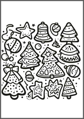 Christmas Cookies For Children Coloring - TotalColoring.Com