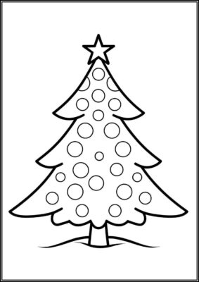 Christmas Tree Printable For Kids Coloring - TotalColoring.Com