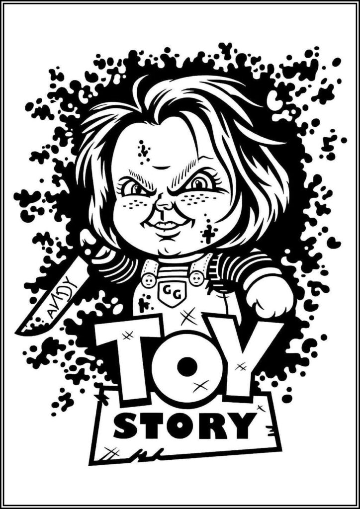 Chucky Toy Story Coloring - TotalColoring.Com