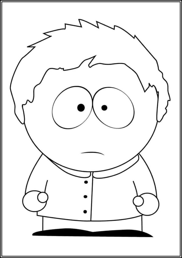 Clyde Donovan From South Park Coloring - TotalColoring.Com