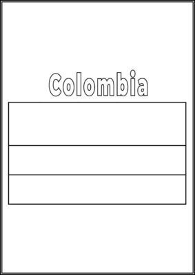 Colombia Flag Coloring - TotalColoring.Com