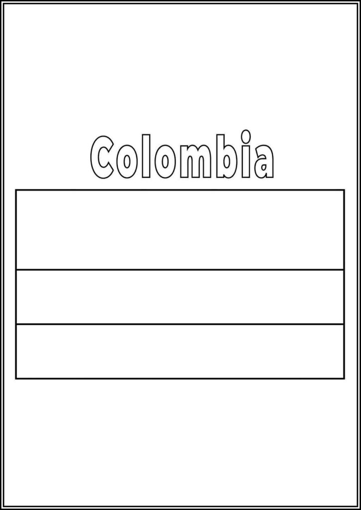 Colombia Flag Coloring - TotalColoring.Com