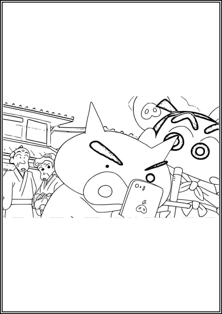 Crayon Shin Chan Free For Kids Coloring - TotalColoring.Com