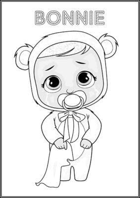 Cry Babies Bonnie Coloring - TotalColoring.Com