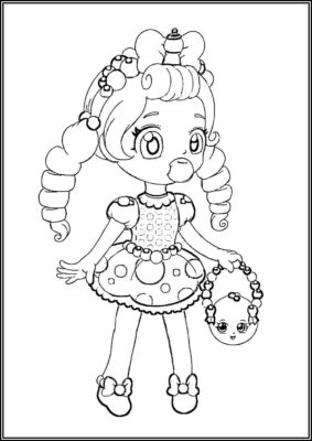 Cute Bubbleisha Printable Coloring - TotalColoring.Com