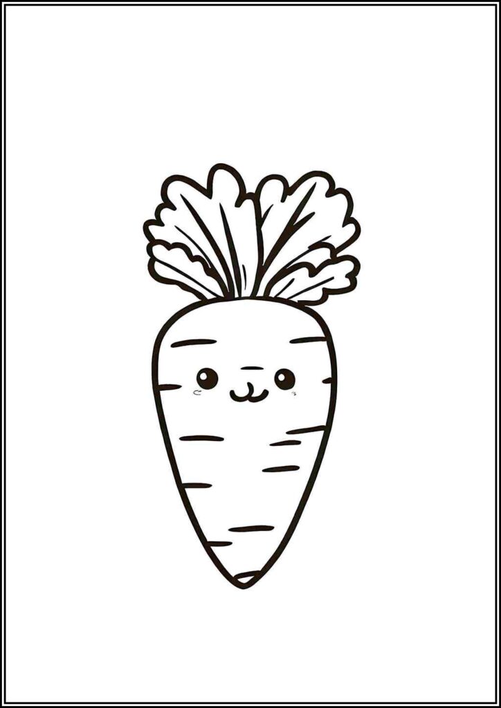 Cute Carrot Coloring - TotalColoring.Com