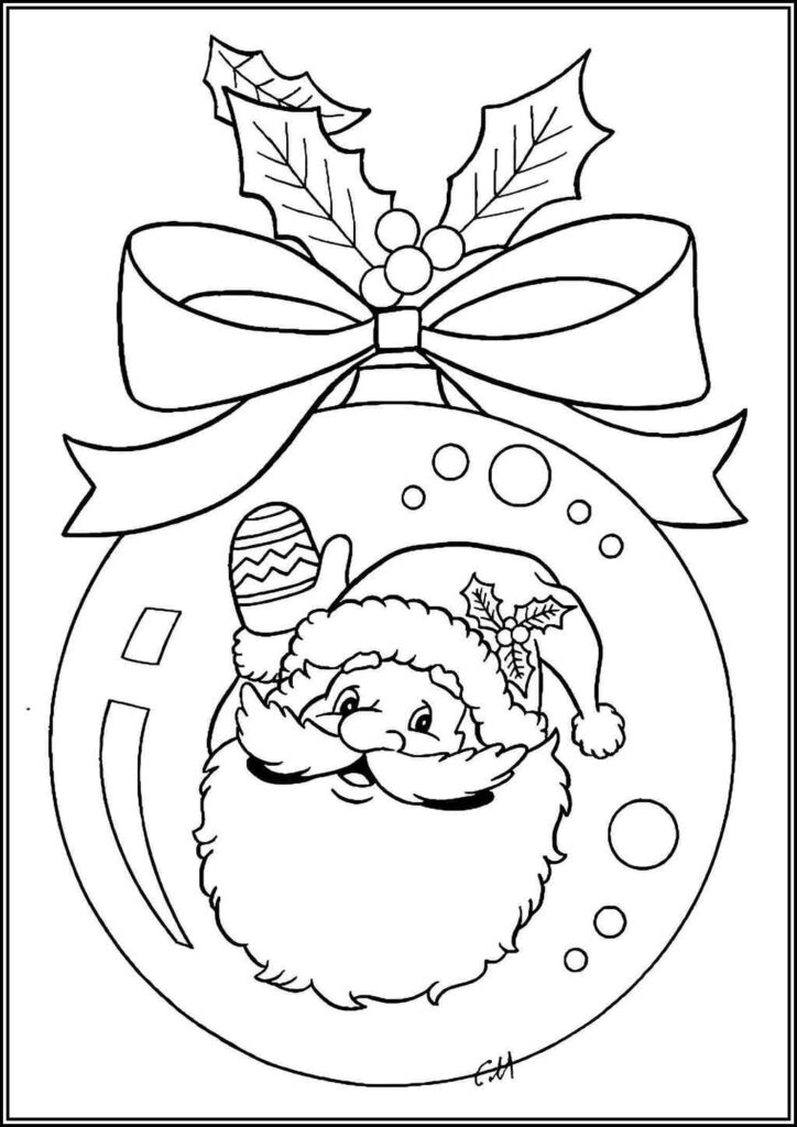 Cute Christmas Ball Coloring - TotalColoring.Com