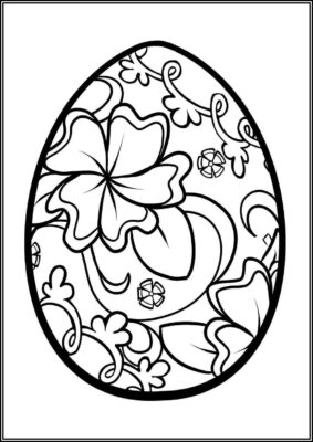 Cute Easter Egg Coloring - TotalColoring.Com