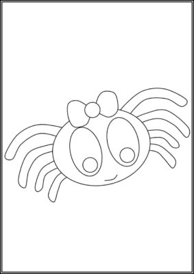 Cute Spider Coloring - TotalColoring.Com