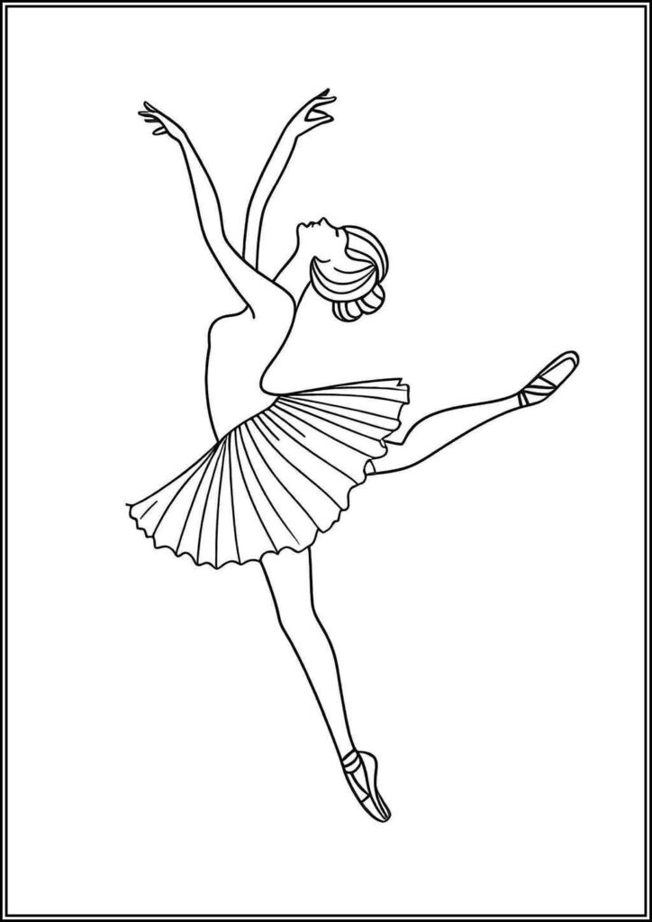 Dancer Pose Coloring - TotalColoring.Com