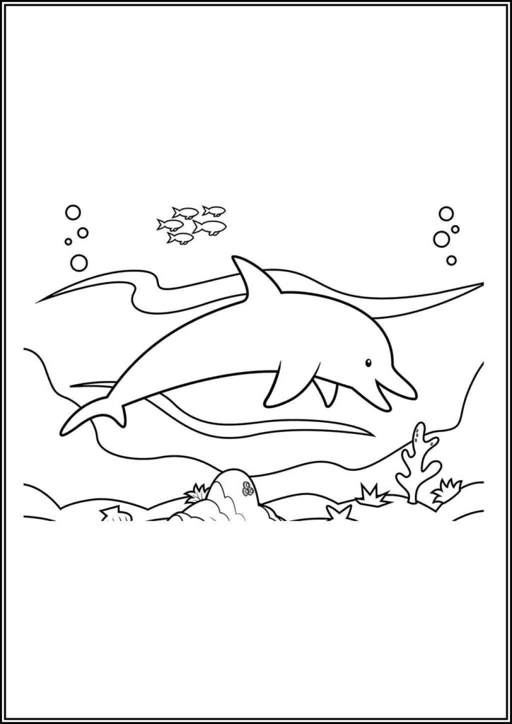 Deep Sea Dolphin Coloring - TotalColoring.Com