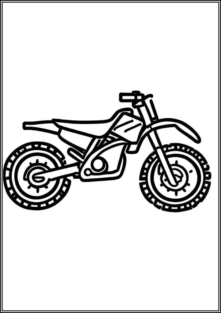 Dirt Bike Printable Coloring - TotalColoring.Com