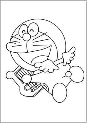 Doraemon Cupid Coloring - TotalColoring.Com