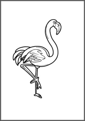 Drawing Of Flamingo Coloring - TotalColoring.Com