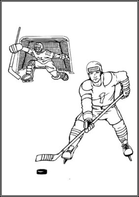 Drawing Of Hockey Coloring - TotalColoring.Com