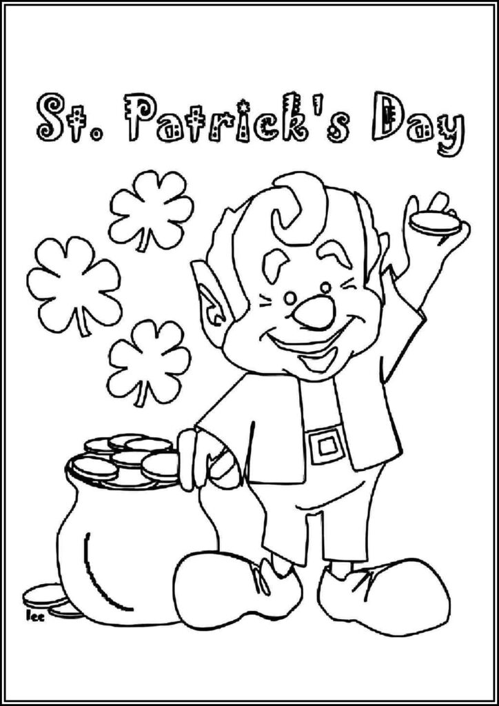 Drawing Of Saint Patricks Day Coloring - TotalColoring.Com