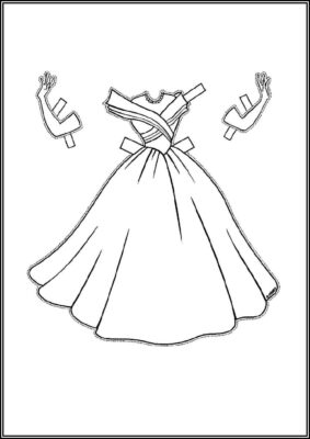 Dress Printable For Girls Coloring - TotalColoring.Com