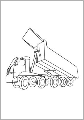 Dump Truck Normal Drawing Coloring - TotalColoring.Com