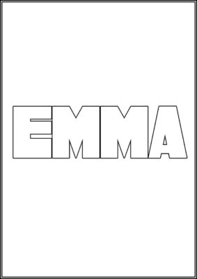 Emma Free Printable Coloring - TotalColoring.Com