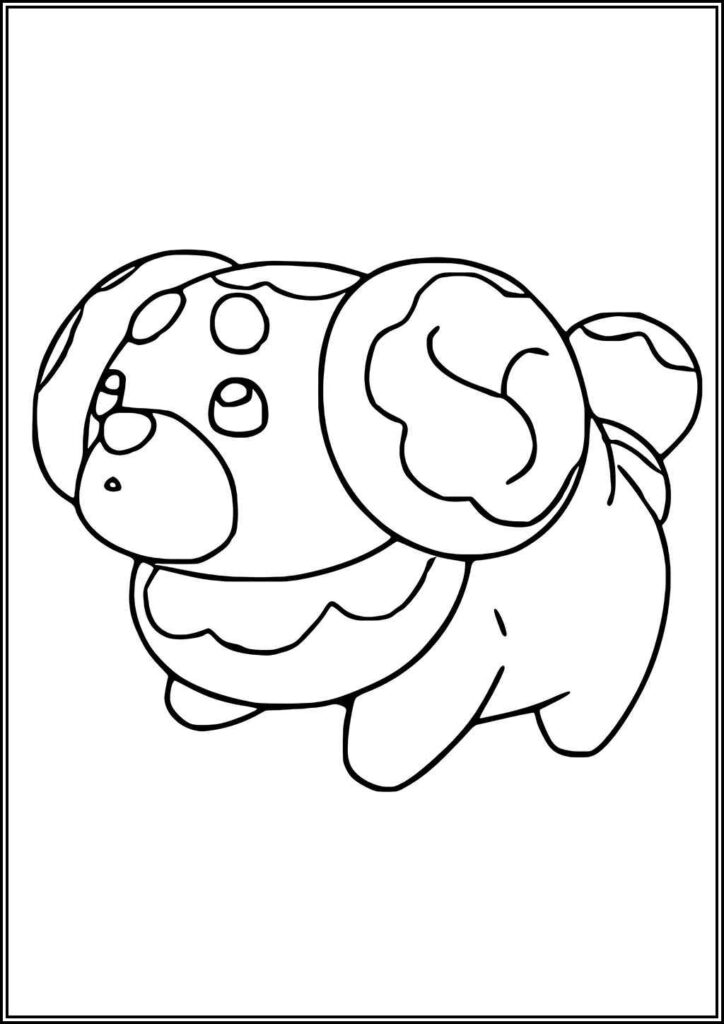 Fidough Pokemon Coloring - TotalColoring.Com