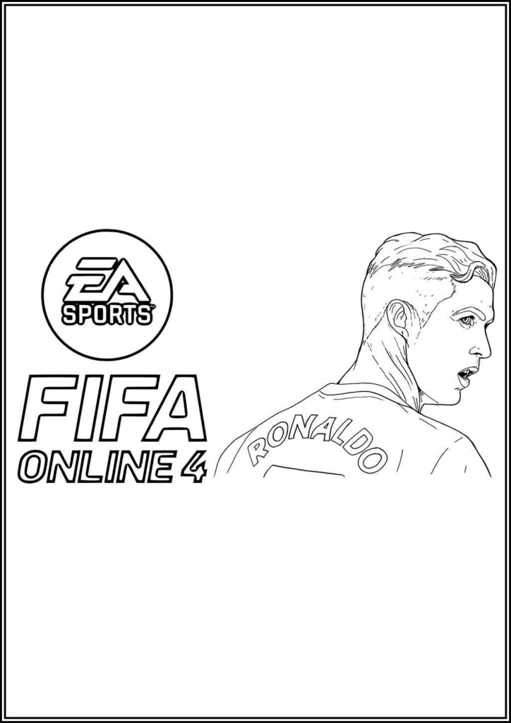 Fifa Online 4 Ronaldo Coloring - TotalColoring.Com