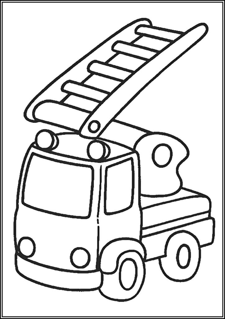 Fire Truck Toy Coloring - TotalColoring.Com