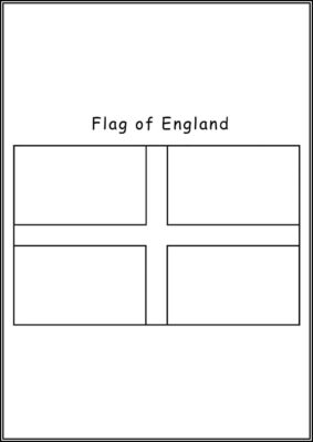 Flag Of England Coloring - TotalColoring.Com