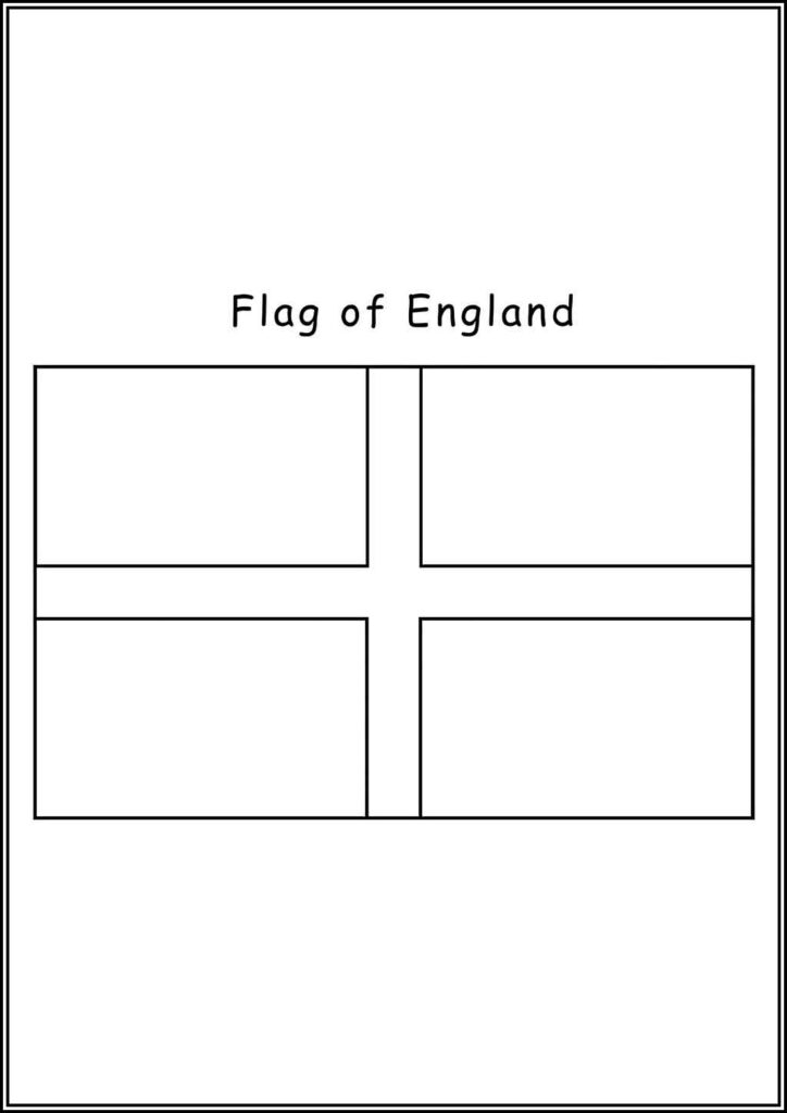 Flag Of England Coloring - TotalColoring.Com