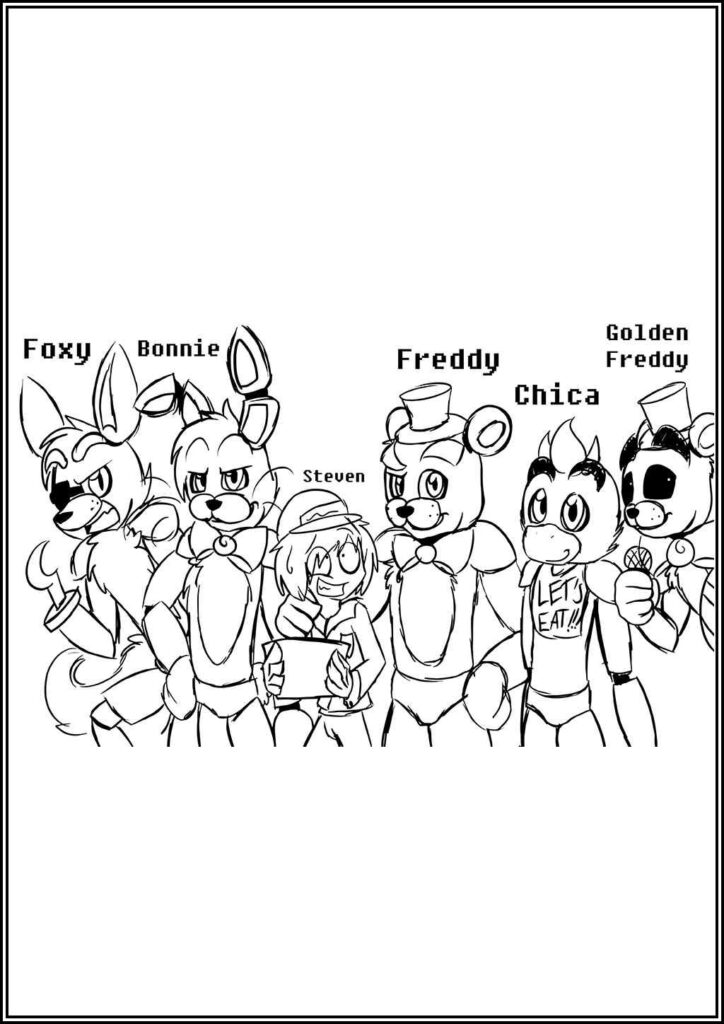 Fnaf Characters Coloring - TotalColoring.Com