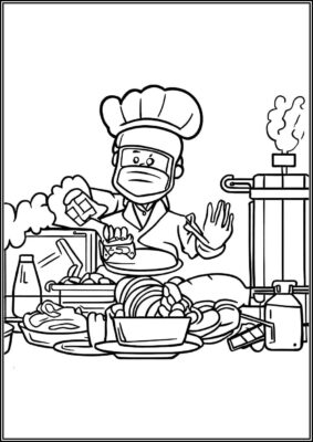 Food Safety Free Printable Coloring - TotalColoring.Com