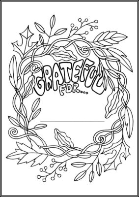 Free Gratitude Coloring - TotalColoring.Com