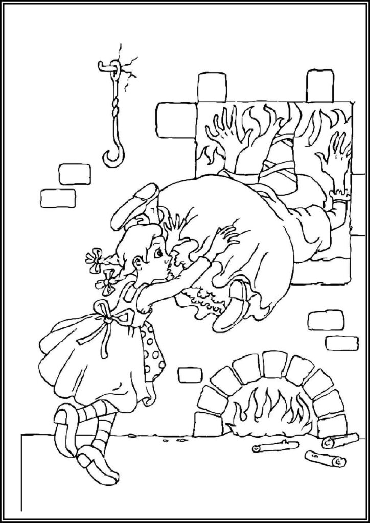 Free Hansel And Gretel Coloring - TotalColoring.Com