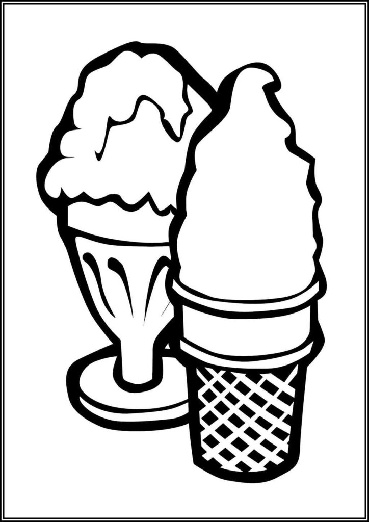 Free Ice Cream Coloring - TotalColoring.Com