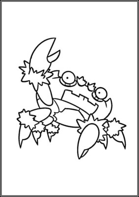 Free Klawf Pokemon Coloring - TotalColoring.Com