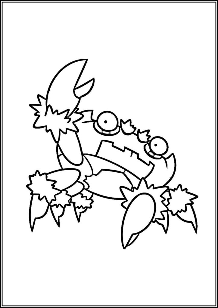 Free Klawf Pokemon Coloring - TotalColoring.Com