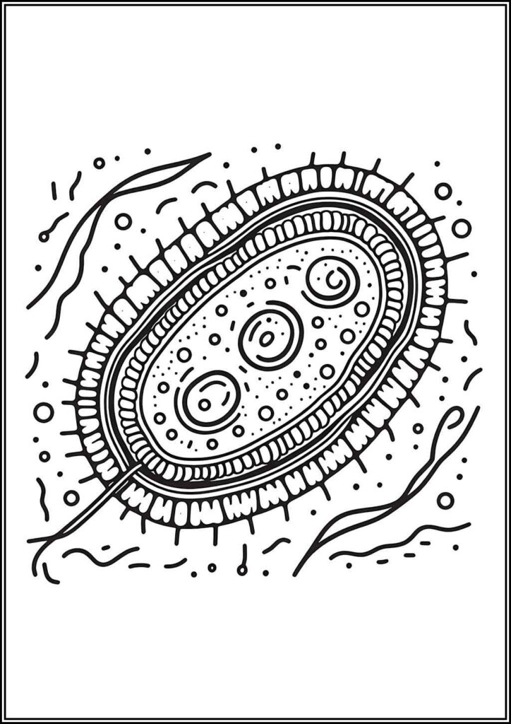 Free Printable Bacteria Coloring - TotalColoring.Com