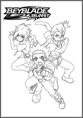 Free Printable Beyblade Burst Coloring - TotalColoring.Com