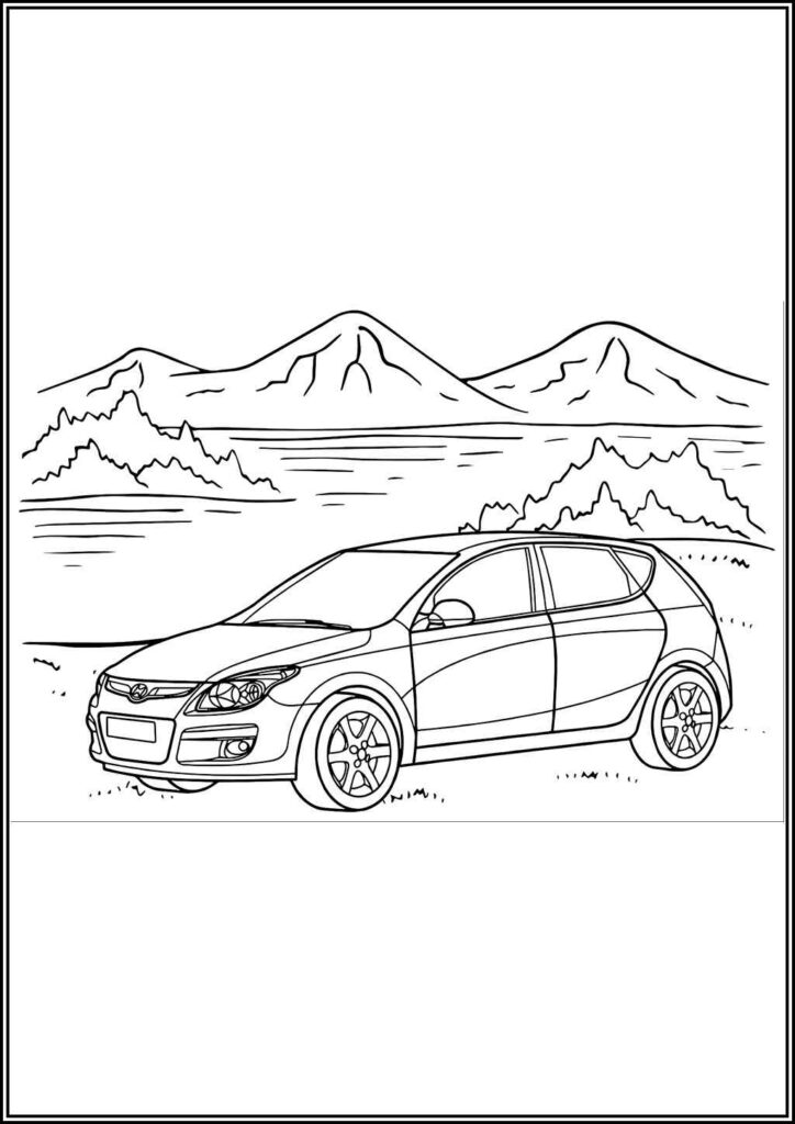 Free Printable Hyundai Coloring - TotalColoring.Com