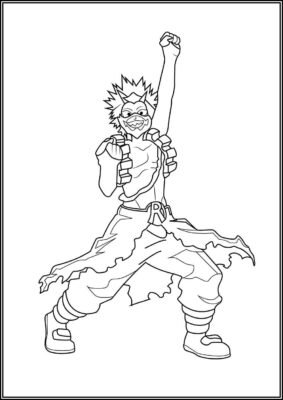 Free Printable Kirishima Coloring - TotalColoring.Com