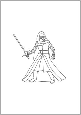 Free Printable Kylo Ren Coloring - TotalColoring.Com