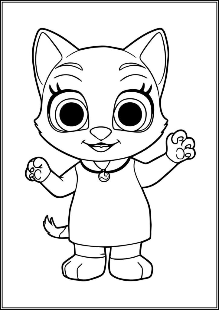 Free Printable Talking Angela Coloring - TotalColoring.Com