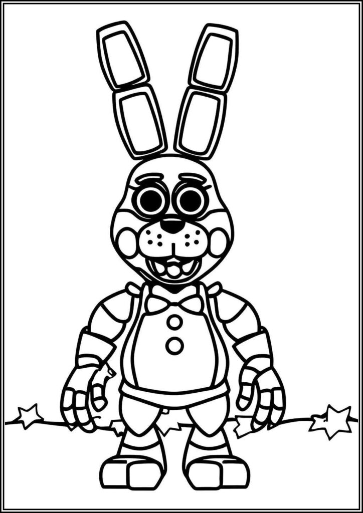 Free Printable Toy Bonnie Coloring - TotalColoring.Com