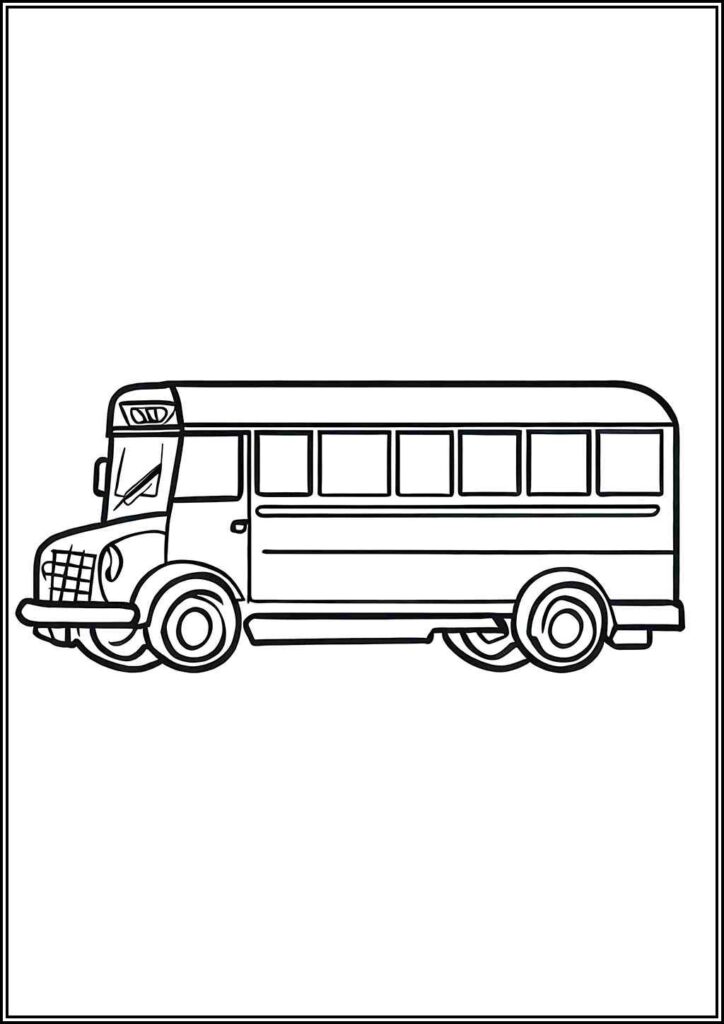 Free School Bus Coloring - TotalColoring.Com