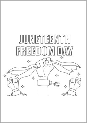 Freedom Day Juneteenth Coloring - TotalColoring.Com