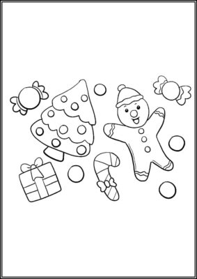 Gingerbread Coloring - TotalColoring.Com