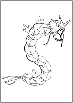 Gyarados Free Coloring - TotalColoring.Com