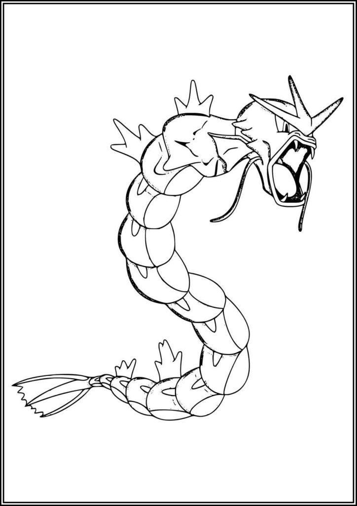 Gyarados Free Coloring - TotalColoring.Com