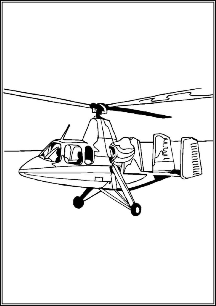 Helicopter 5 Coloring - TotalColoring.Com